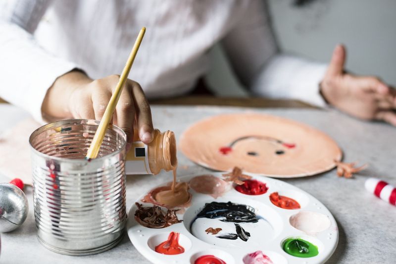 paper plate art messy craft 2